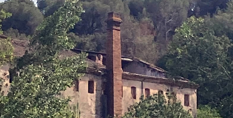 Imatge de la coberta esfondrada del Molí d'en Mornau/ Isidre Soler