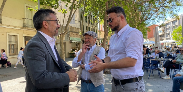 Gabriel Fernàndez i Gabriel Rufián aquest matí | Helena Molist