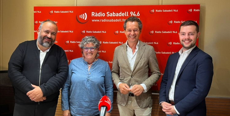 Els representants de les formacions avui al debat | Mireia Sans