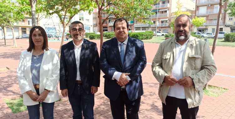 D'esquerra a dreta, Castaño, Fernàndez, Elena i Barroso | Ràdio Sabadell
