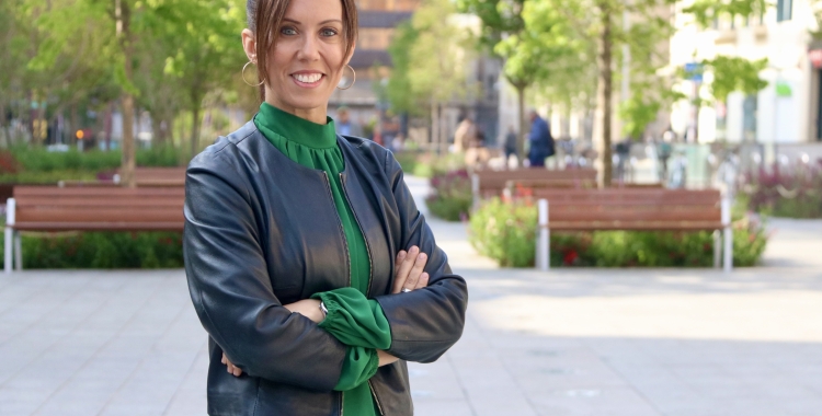 Marta Farrés, a l'inici de la campanya/PSC