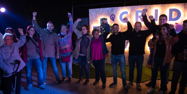 L'equip de la Crida per Sabadell celebrant l'inici de campanya | Roger Benet