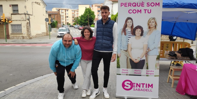Marín, Morell i Ortega, candidats de la formació Sentim Sabadell | Serveis Informatius