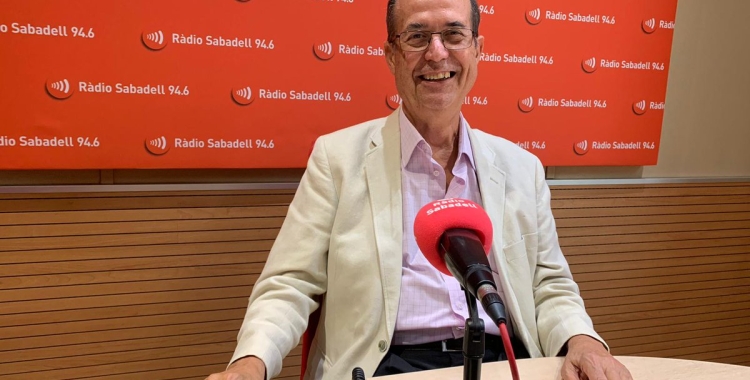 Josep Suárez a Ràdio Sabadell en una imatge d'arxiu
