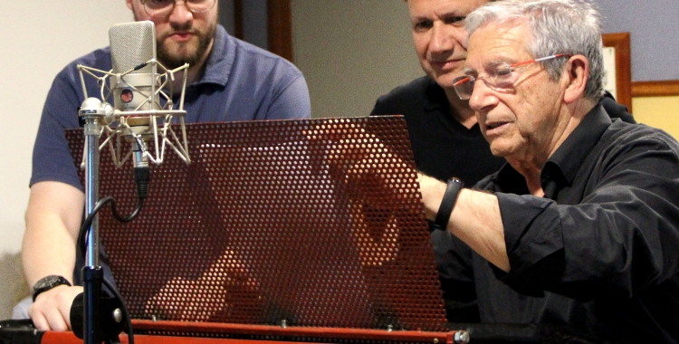 Joan Pere en una de les classe magistral