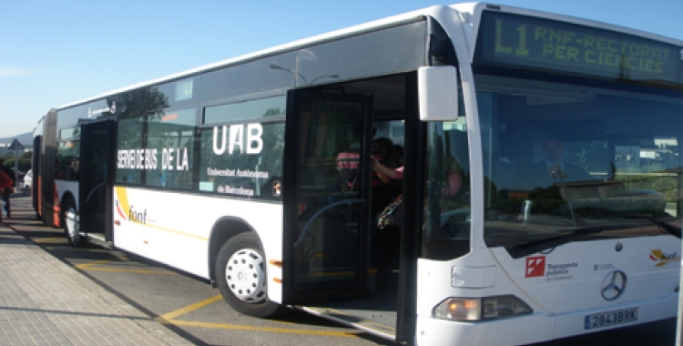 Un autobús de la UAB/ Cedida UAB