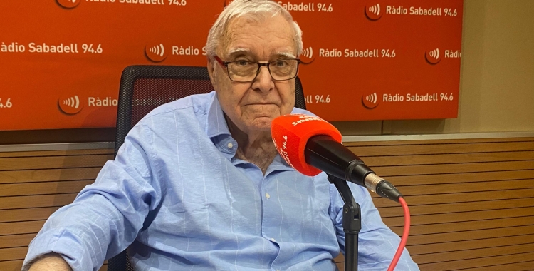 Marc Batlle en una entrevista a Ràdio Sabadell