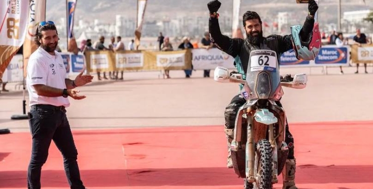 Ivan Merichal després d'acabar l'any passat el Rally du Maroc | @ivan.meres