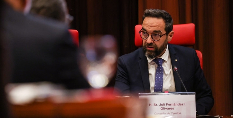 Juli Fernández al Parlament de Catalunya 