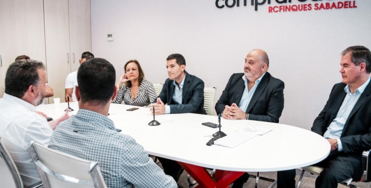 Imatges de la trobada entre Martín Blanco i els empresaris | Cedida