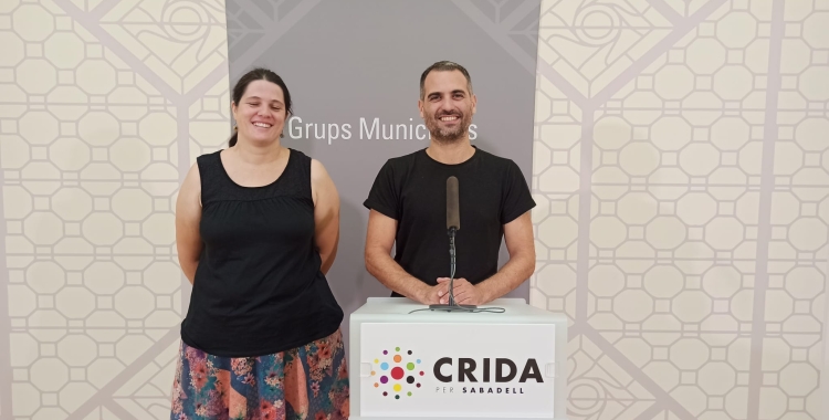 Els regidors anticapitalistes Aurora Murillo i Oriol Rifer | Cedida