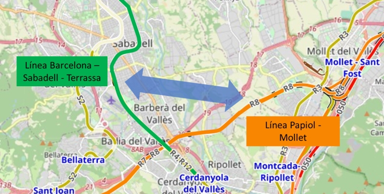 Mapa de la xarxa ferroviària | ACN