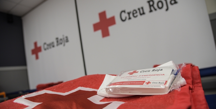 Material de la Creu Roja, en una imatge d'arxiu/ Roger Benet