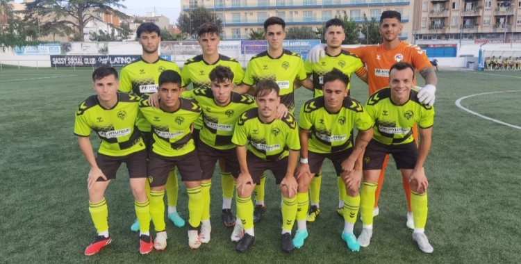 L'onze inicial del Sabadell B davant el Lloret| @CESabadell