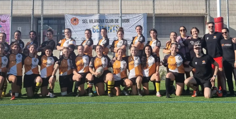 El Sènior femení del Sabadell Rugbi Club durant un partit | @sabadellrc