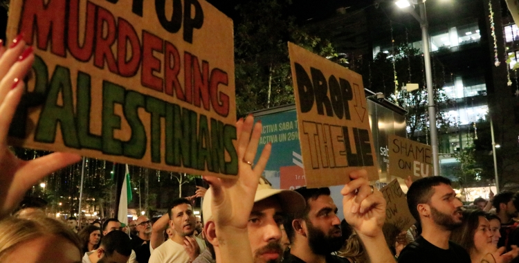 Manifestació per aturar el conflicte entre Israel i Palestina | ACN 