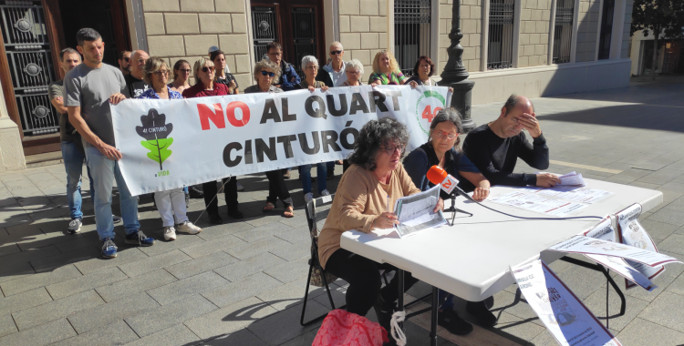 Roda de premsa de la Campanya Contra el Quart Cinturó | Pau Duran