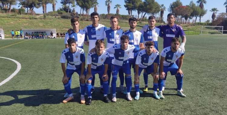 L'onze inicial del Sabadell 'B' en la victòria contra el Santboià | CES