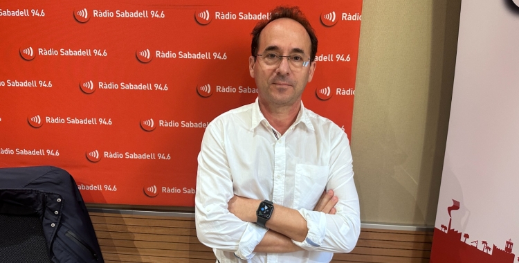 David Cánovas, als estudis de Ràdio Sabadell
