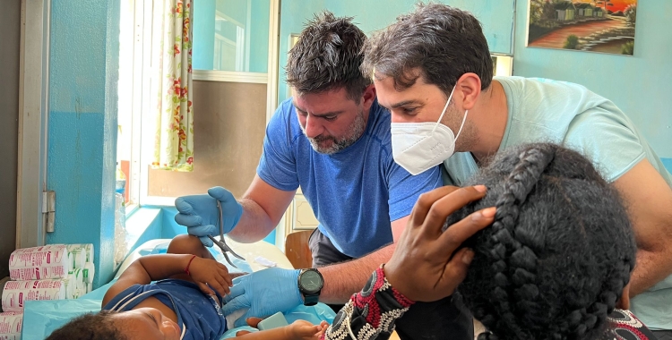 Imatge (cedida) dels podòlegs en una de les expedicions 