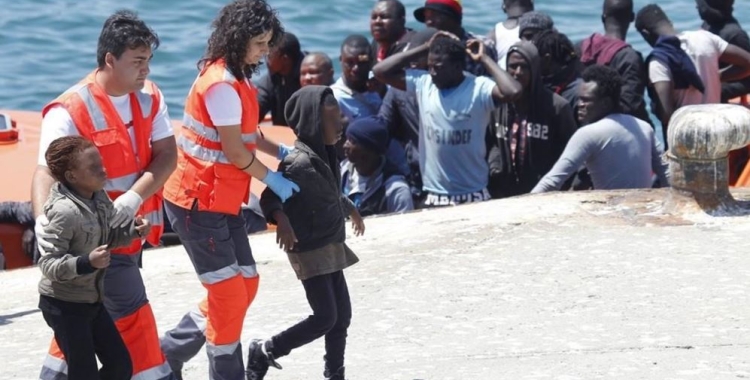 Un salvament marítim de menors refugiats no acompanyats | cedida