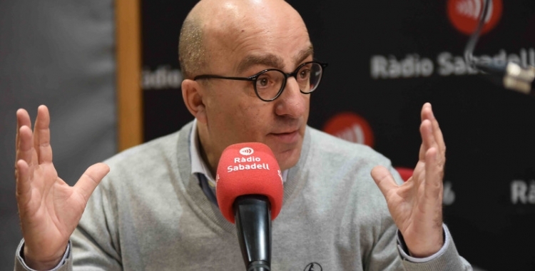 Josep Escartín durant una entrevista a Ràdio Sabadell | Roger Benet