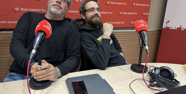 Miquel Gratacós i l'Iván Mardones a l'estudi 1