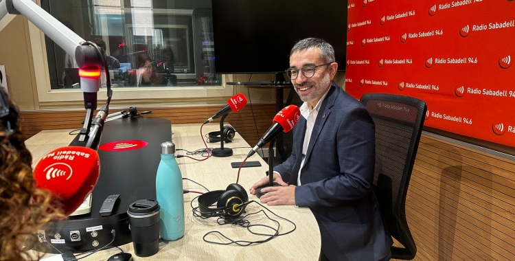 Gabriel Fernández avui a Ràdio Sabadell | Núria Garcia