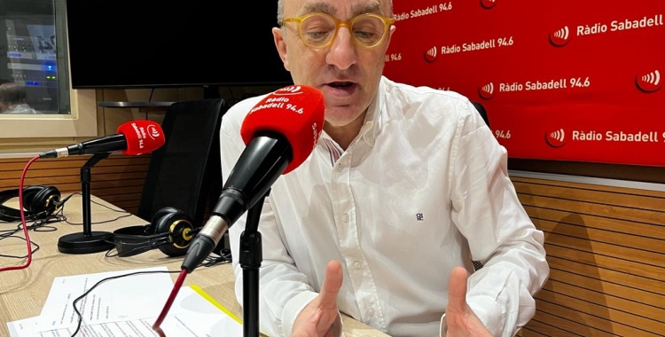 Escartín ha passat avui per Ràdio Sabadell dies després d'haver estat escollit | Mireia Sans