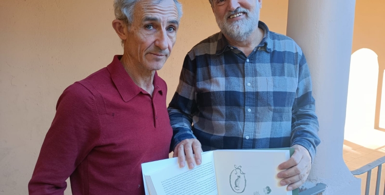 El pintor Ramiro Fernàndez Saus i el poeta Esteban Martínez Serra