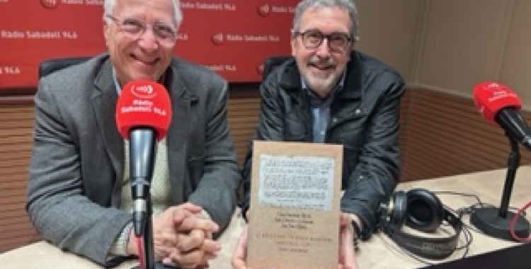 Els doctors Lluís Cifuentes i Joan Sala a l'estudi 1 