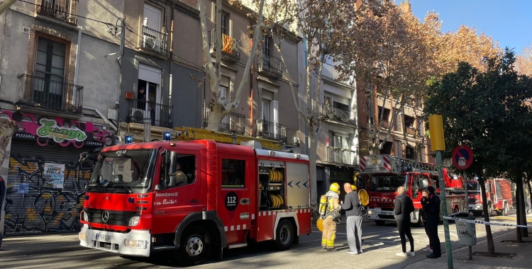 Incendi a la Via Massagué | Cedida