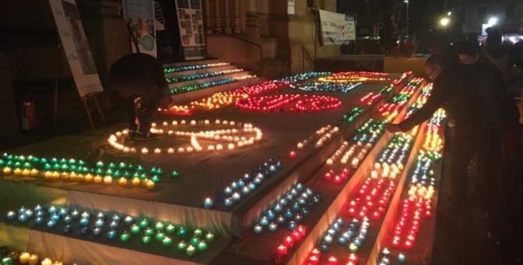 Encesa de Llums a la plaça Sant Roc