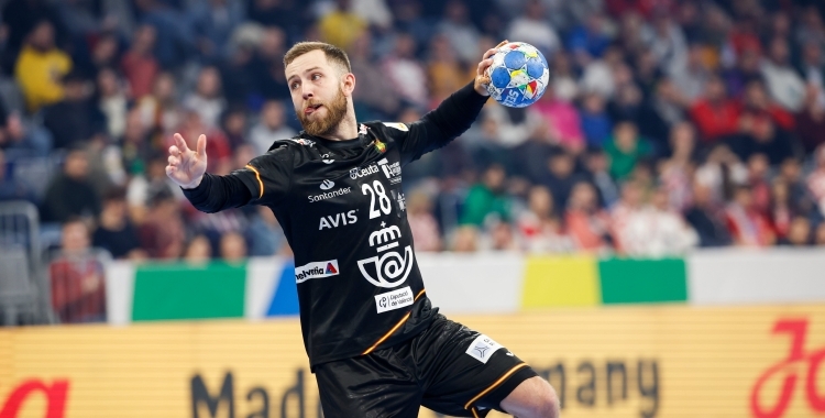 Aleix Gómez ha marcat sis gols en aquest partit | EHF Euro