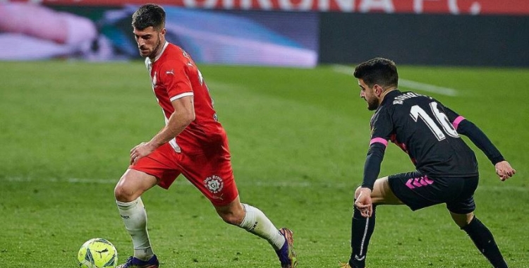 Calavera marxant de Boniquet en el Girona-Sabadell del 2021