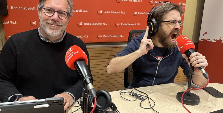 Miquel Gratacós i l'Iván Mardones a l'Estudi 1 