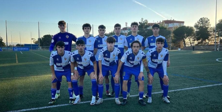 Fotografia de l'onze inicial del Juvenil A del Centre d'Esports Sabadell en la derrota 0-2 contra el San Francisco | futbaseces