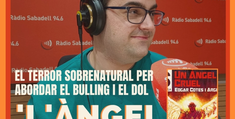 Edgar Cotes, als estudis de Ràdio Sabadell