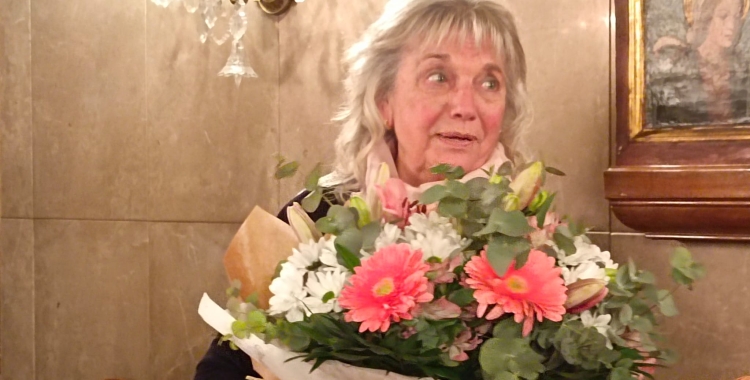 Anna Crusafont, en l'homenatge al Gremi de Fabricants