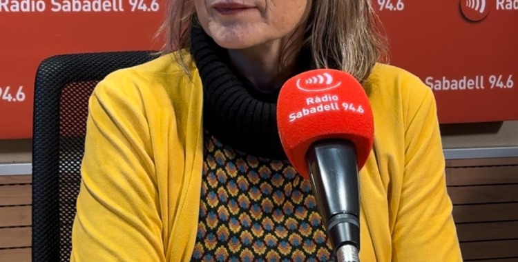 Marisa Romera a l'estudi de Ràdio Sabadell | Mireia Sans