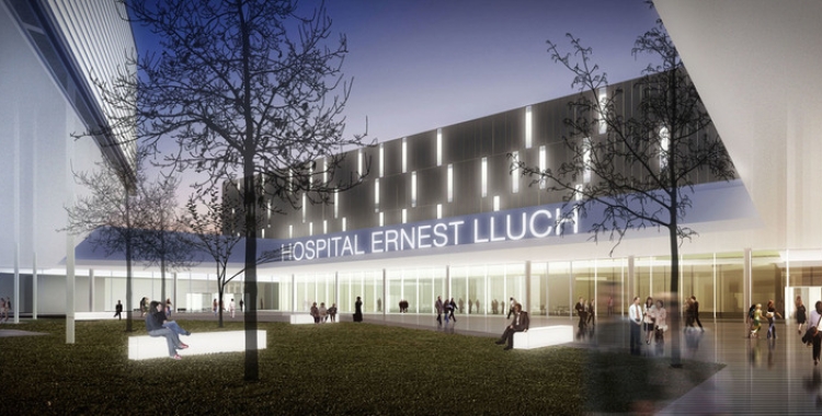 Imatge virtual sobre com quedarà el futur hospital i l'entorn | AMB