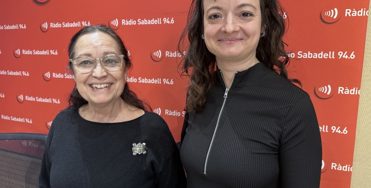 Àngels Casanovas Romeu, comissària exposició i Maria Garcia Expósito Tècnica de difusió del Museu d Història de Sabadell