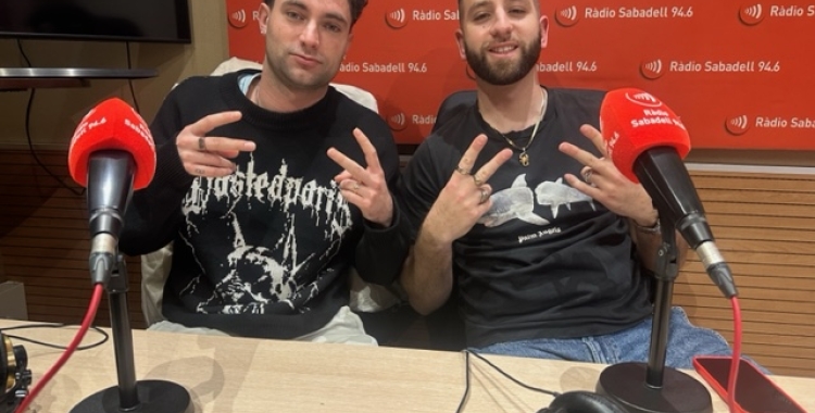 Els sabadellencs Pol Giancana i Sneaky Flex a l'estudi 1