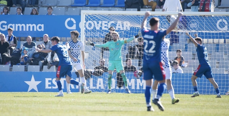 Ortolá, el millor del Sabadell, esperona els seus després de l'1-1 | Roger Benet