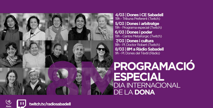Dia internacional de la dona 8M a Ràdio Sabadell