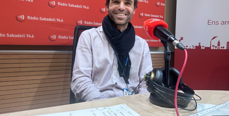 Santi Bartomeu, als estudis de Ràdio Sabadell