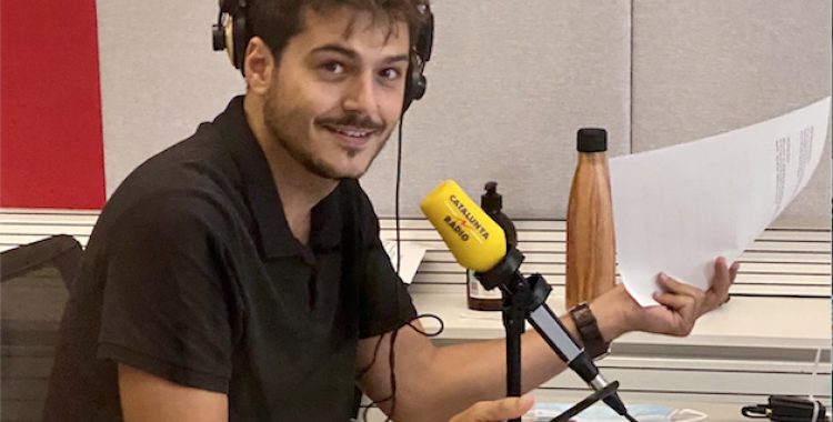 Jordi Ramoneda, locutor i guionista a Catalunya Ràdio al programa l'última hora