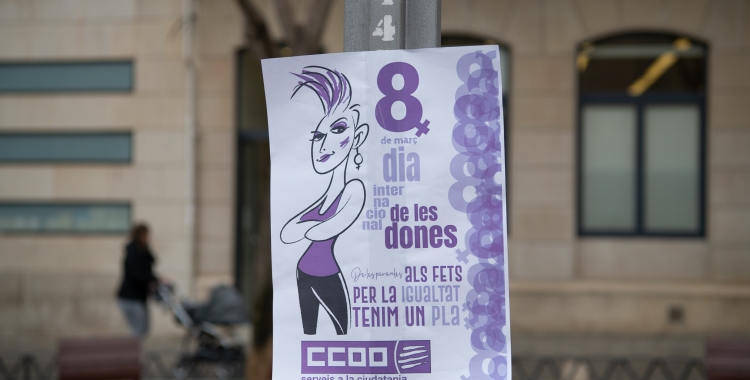 Un dels cartells en una mobilització del 8M | Arxiu