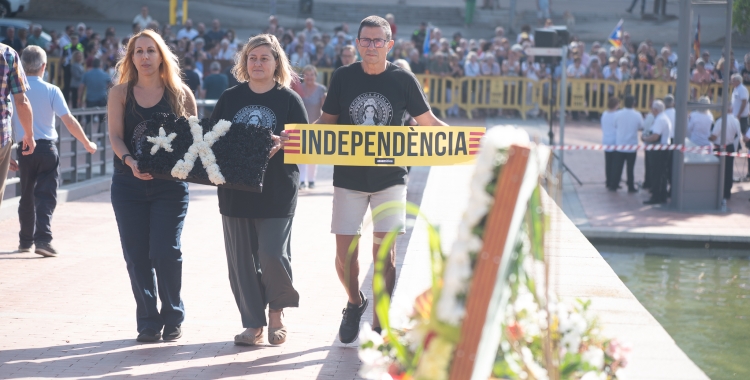 La coordinadora de l'ANC a Sabadell, Nohemí Zafra, a l'acte de l'11 de setembre a Sabadell | Roger Benet