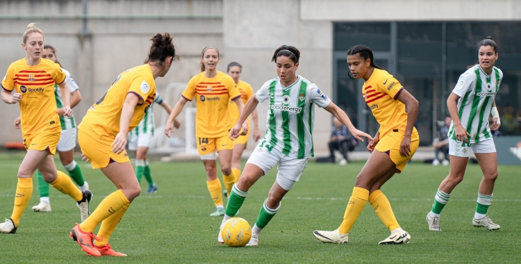 Carol Férez al Betis-Barça d'enguany | RBB